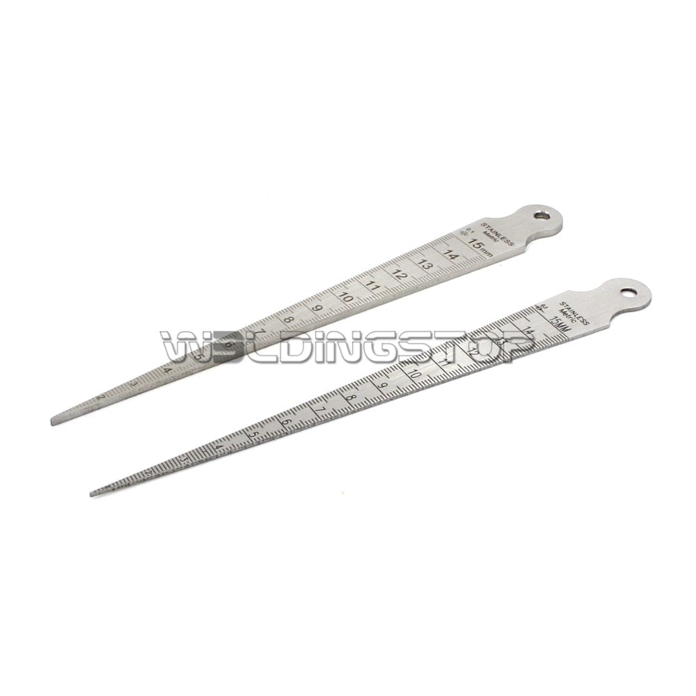 Welding Taper Gauge slot width, gap hole size gage metric &amp; inch, 2.7mm thickness stainless plate measuring tool - KiwisLove