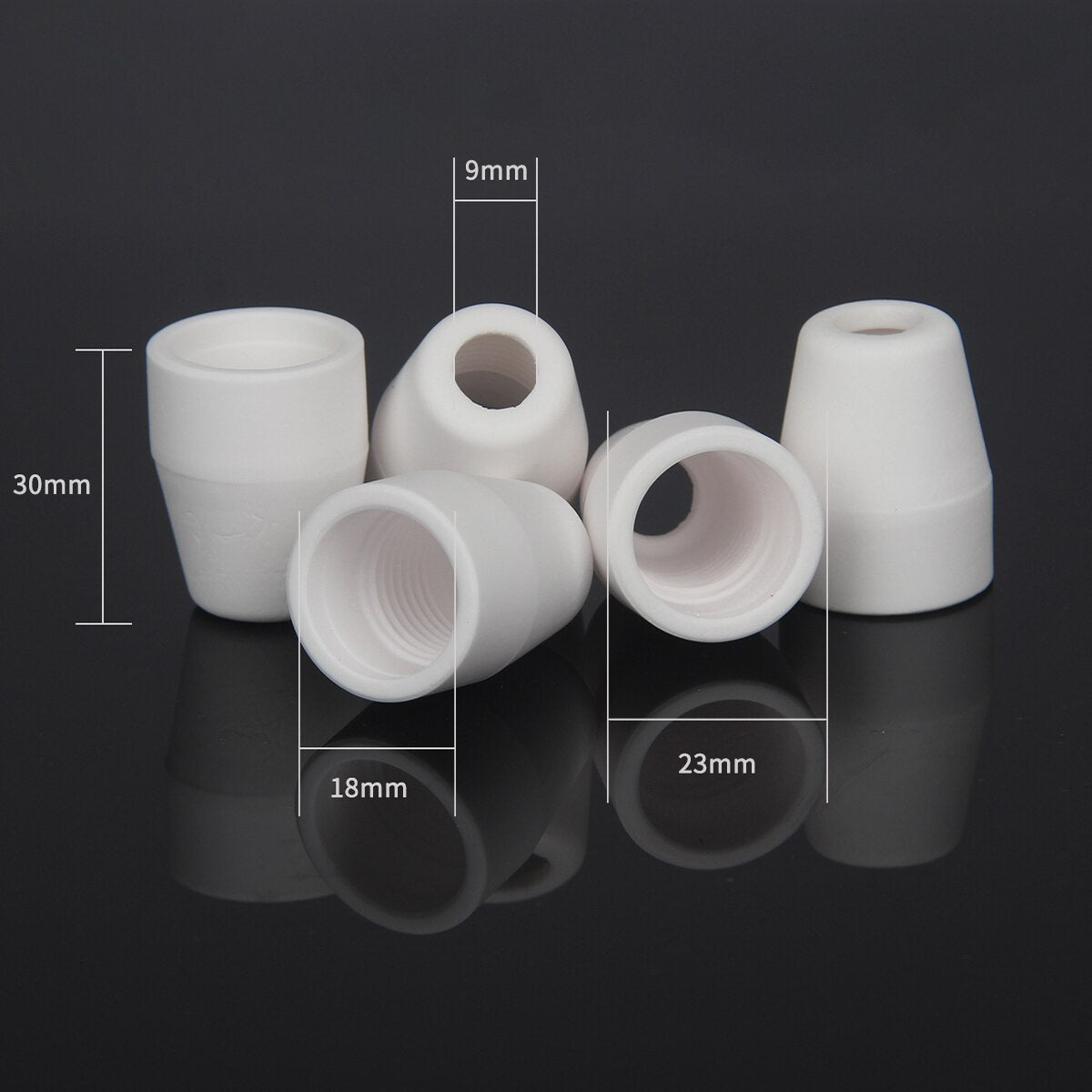 30pcs/set LGK40 PT31 Plasma Cutter Cutting Torch Consumables Standar Elcectrode Nozzle/Tip Ceramic shield cap Swirl ring - KiwisLove