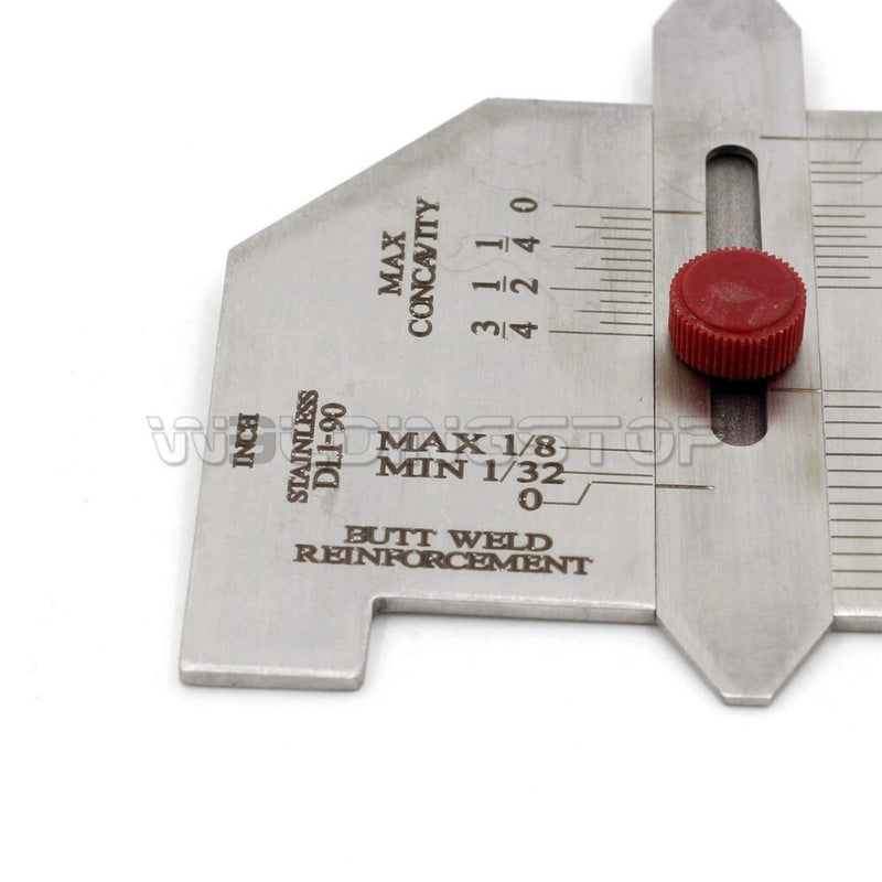 Automatic weld size gauge butt reinforcement fillet weld leg length ...