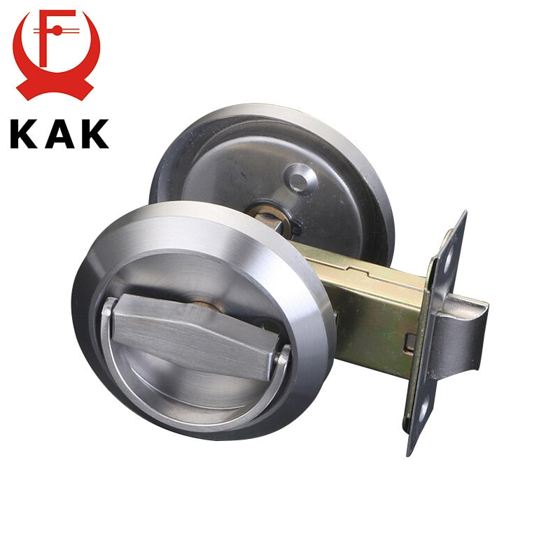 KAK Hidden Door Locks Stainless Steel Handle Recessed Cabinet Invisible Pull Mechanical Outdoor Lock For Fire Proof Hardware - KiwisLove