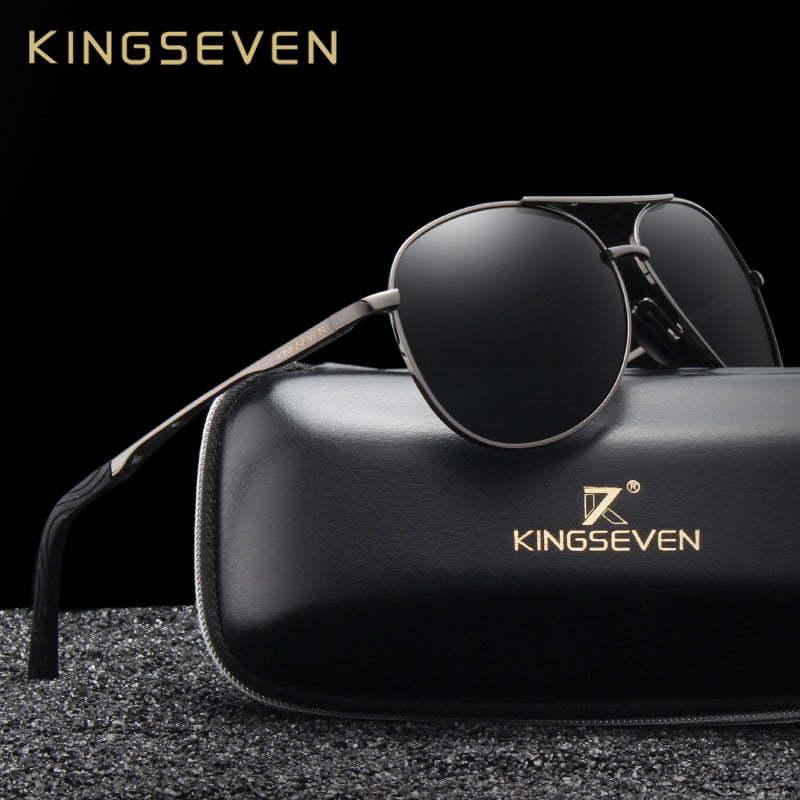 KINGSEVEN Brand Fashion Men's UV400 Polarized Sunglasses Men Driving Shield Eyewear Sun Glasses Oculos Gafas N7013 - KiwisLove