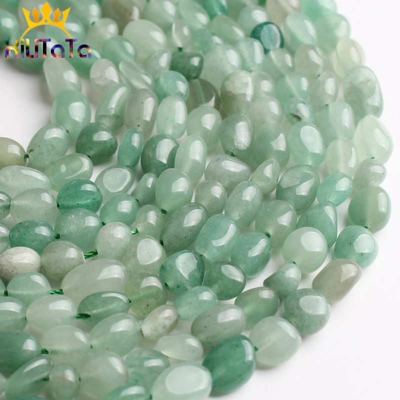 6-8mm Irregular Aventurine Jades Stone Beads Natural Loose Spacer Beads 15&#39;&#39; Strands For Jewelry Making DIY Bracelets Necklace