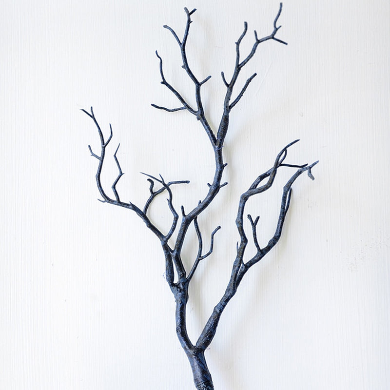 Artificial plastic branch darkness witch DIY antler headband accessories horns fake tree bifurcated white christmas decoration - KiwisLove