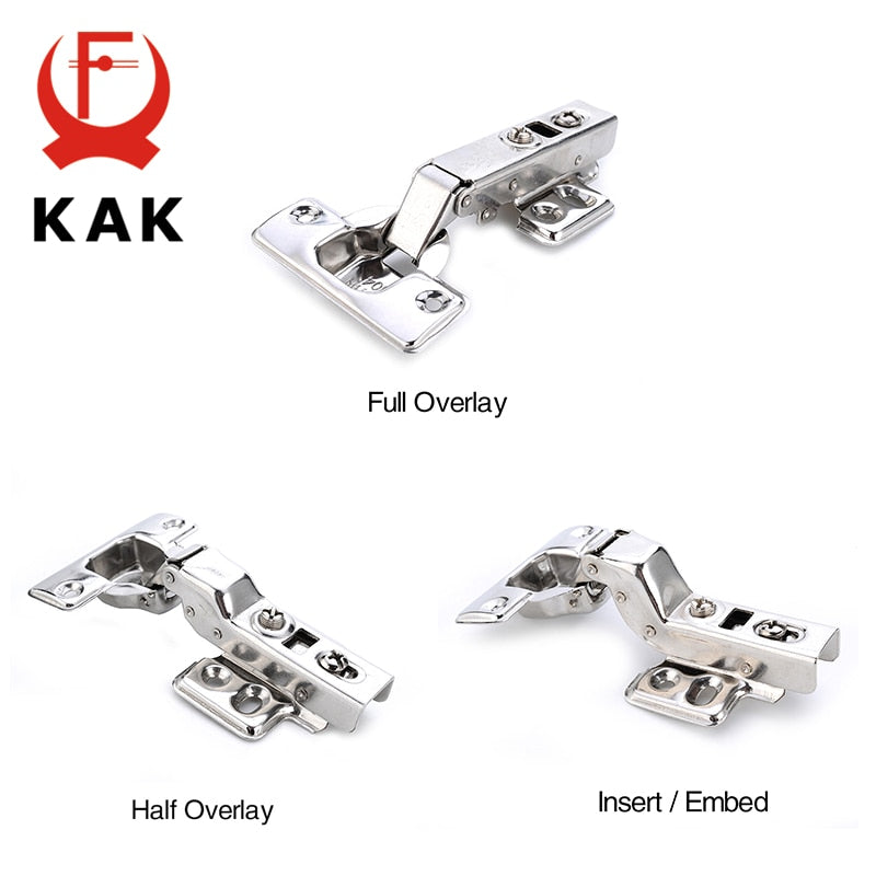 KAK C Series Hinge Stainless Steel Door Hydraulic Hinges Damper Buffer Soft Close For Cabinet Cupboard Furniture Hardware - KiwisLove