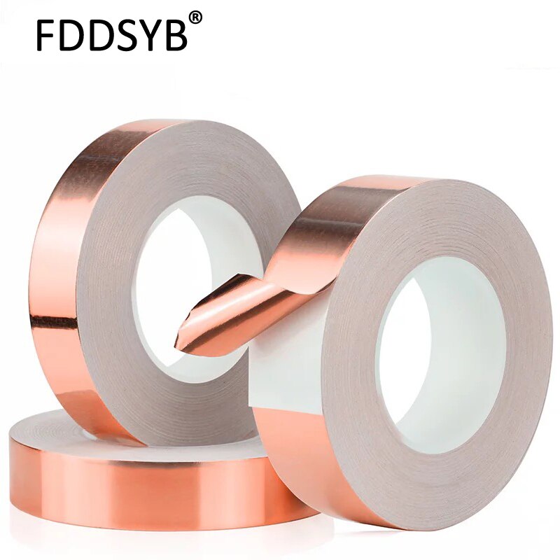 25M Single Electric Conduct Self-Adhesive Copper Foil Tape for Magnetic Radiation Electromagnetic Wave - KiwisLove