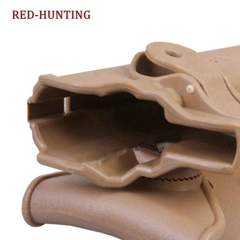 Tactical Gun Pistol Holsters with Magazine Clip Pouch Hunting IMI Holster Colt 1911 Right Hand Belt Loop Paddle Holster for 1911 - KiwisLove