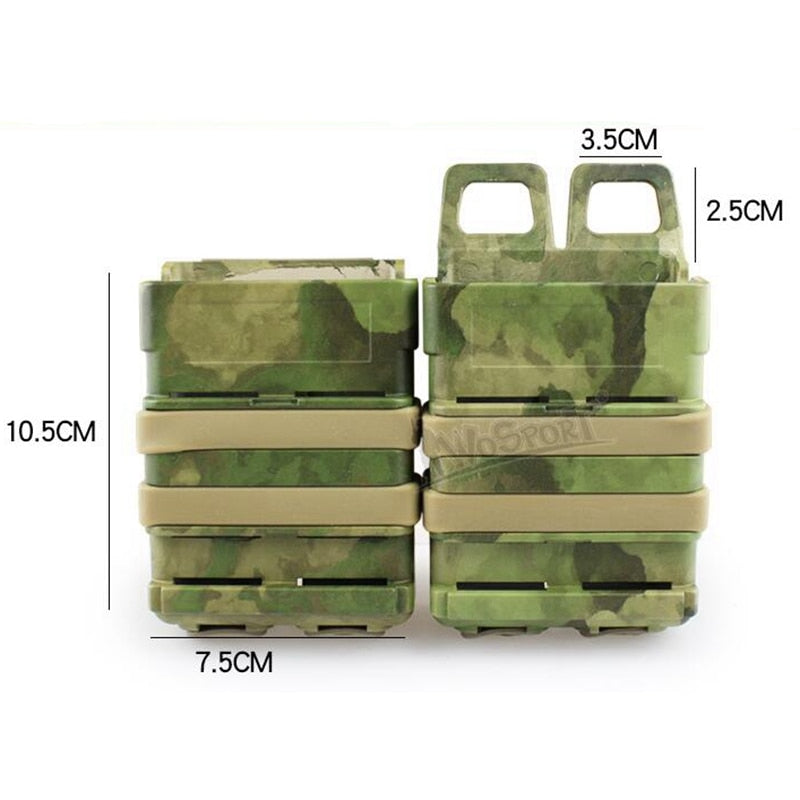 Tactical FastMag Fast Double 5.56 Magazine Holster Pouch Set For MOLLE System - KiwisLove