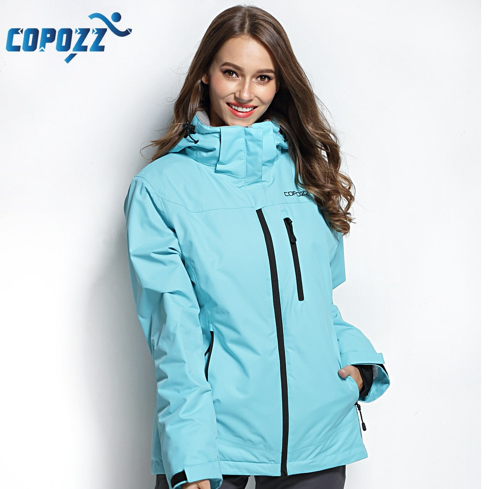 COPOZZ Ski Jacket Women Snowboard Jacket Ski Suit Female Winter Outdoor Warm Waterproof Windproof Breathable Clothes - KiwisLove