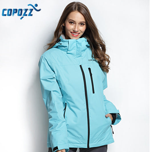 COPOZZ Ski Jacket Women Snowboard Jacket Ski Suit Female Winter Outdoor Warm Waterproof Windproof Breathable Clothes - KiwisLove