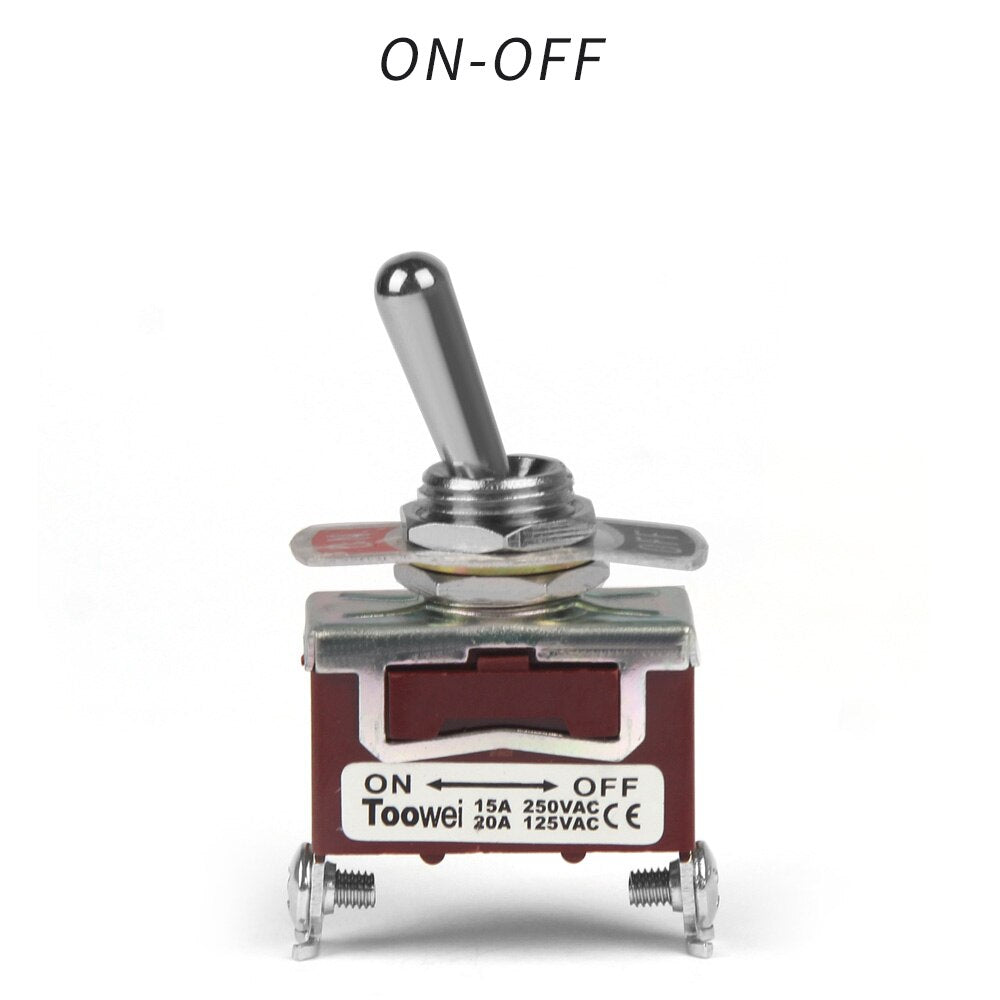 Rocker Toggle Switch 15A 250V 20A 125V SPST SPDT 2 3 Pin Screw Type ON/ OFF ON/OFF/ON CE FCC EMC Certificate For Boat Car Home - KiwisLove