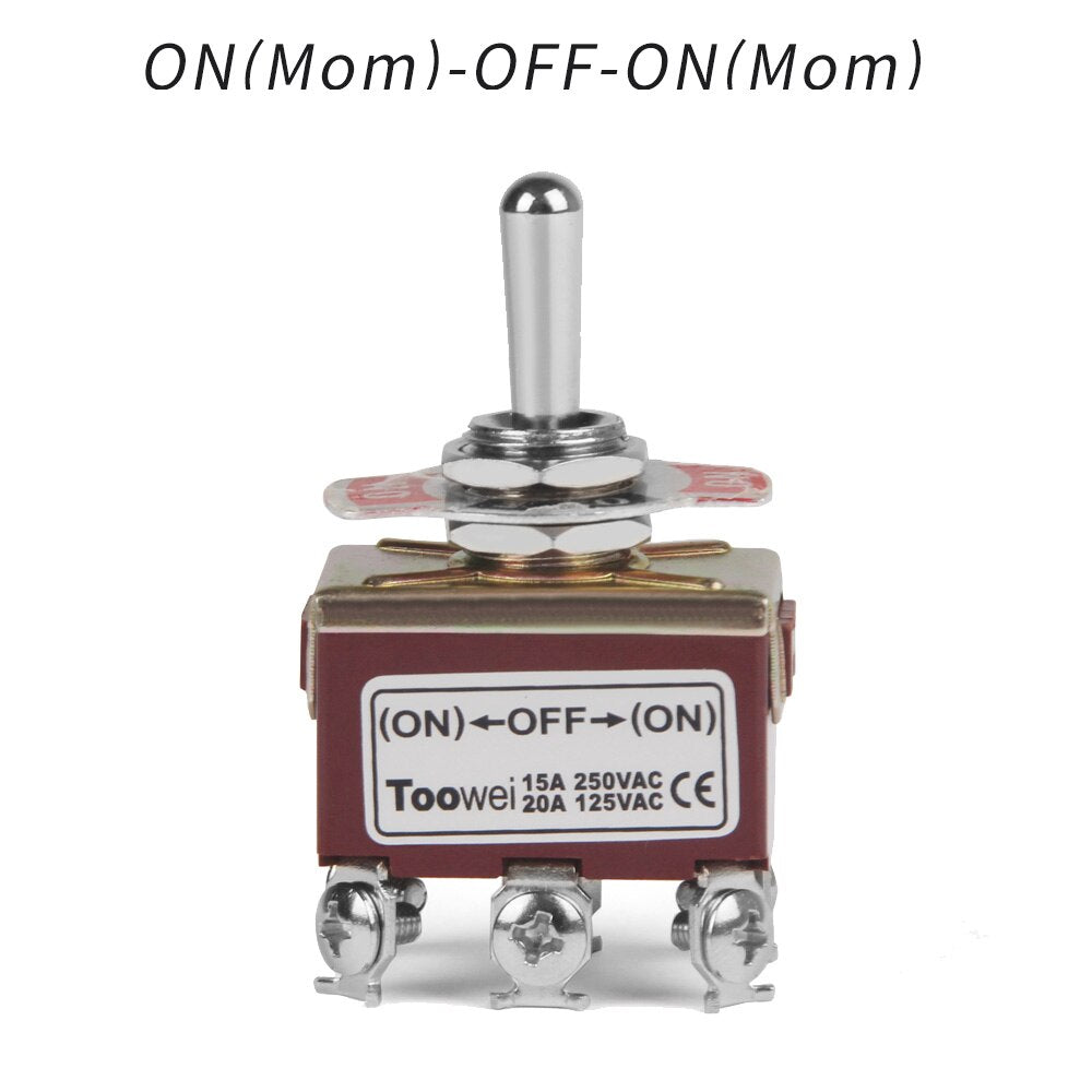 Rocker Toggle Switch 15A 250V 20A 125V DPST DPDT 4 6 Pin Screw Type ON/ OFF ON/OFF/ON CE FCC EMC Certificate For Boat Car Home - KiwisLove