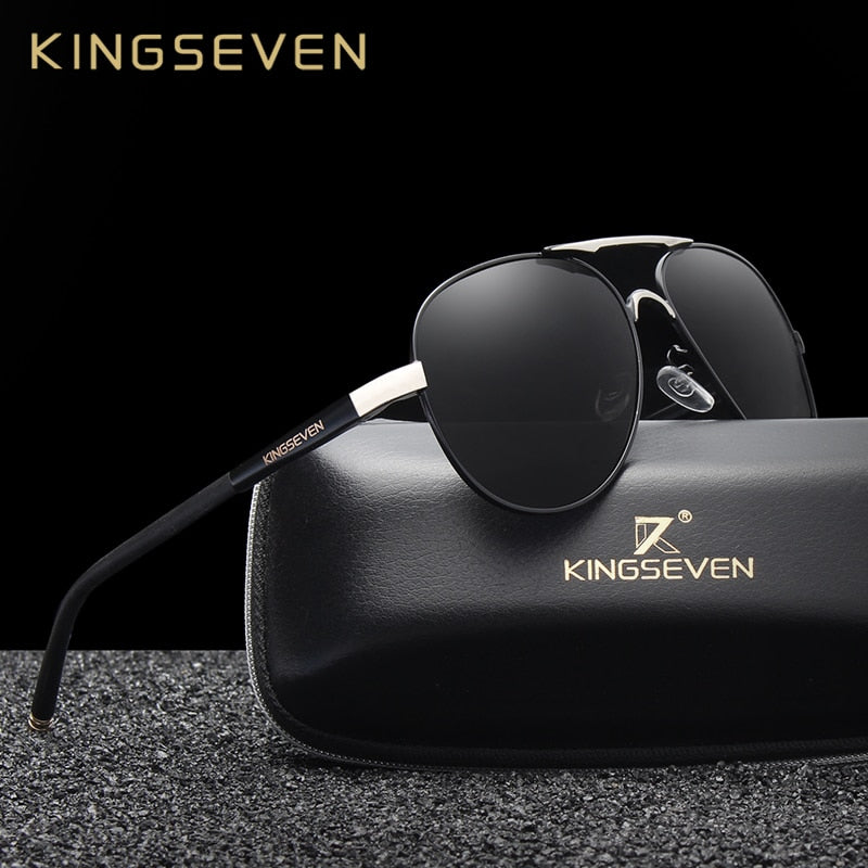 KINGSEVEN Fashion Men's Polarized Sunglasses Men Driving Shield Eyewear Sun Glasses - KiwisLove