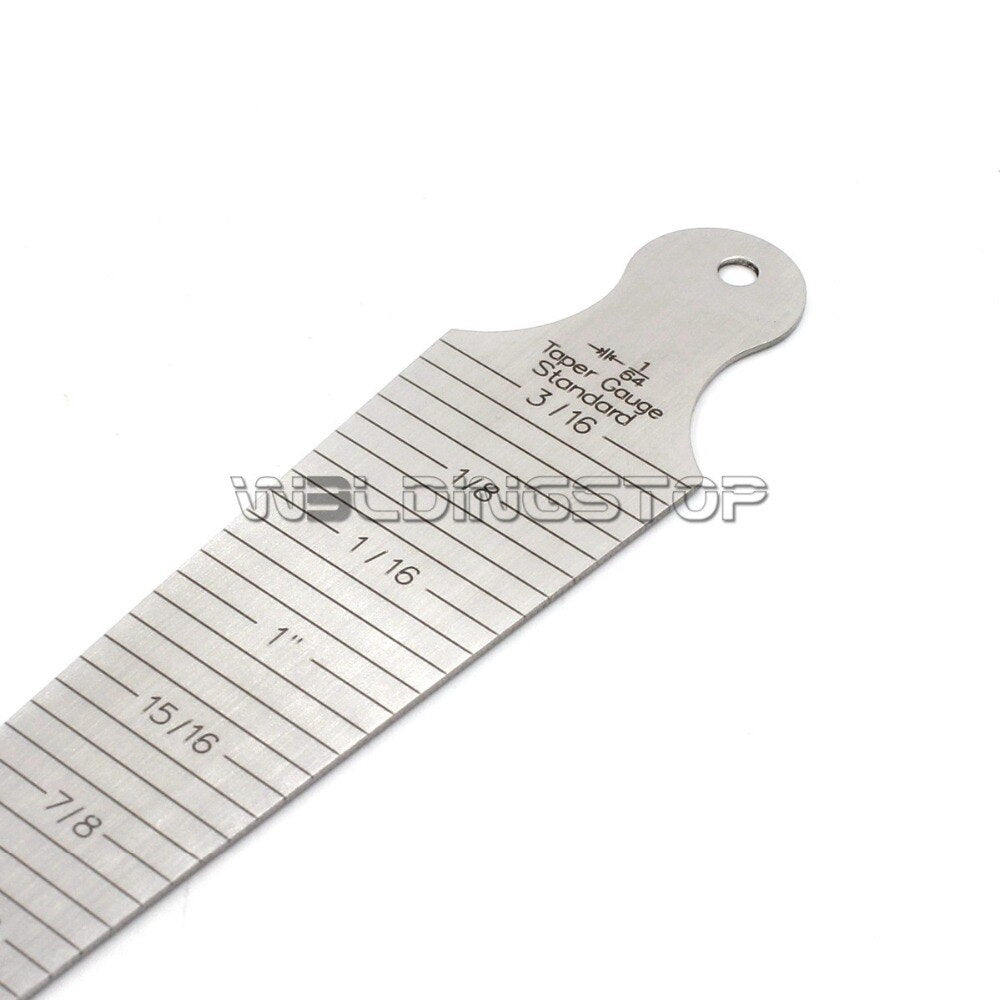 Taper welding Gage 15-30mm (5/8-3/16) gap slot width, hole size metric and inch reading - KiwisLove