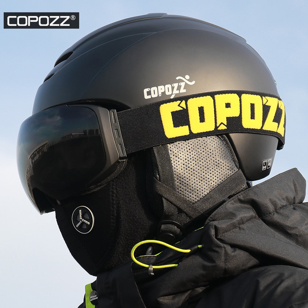 COPOZZ Ski Helmet Integrally-molded Snowboard Helmet Men Women Skating Skateboard Skiing Helmet Snowmobile Motorcycle - KiwisLove