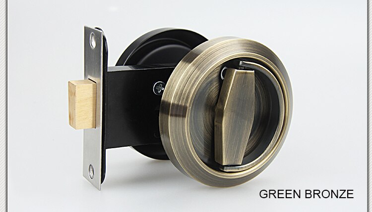 KAK Stainless Steel 304 Recessed Invisible Cup Handle Privacy Hidden Door Locks Cabinet Pulls Handle Fire Proof Disk Ring Lock - KiwisLove