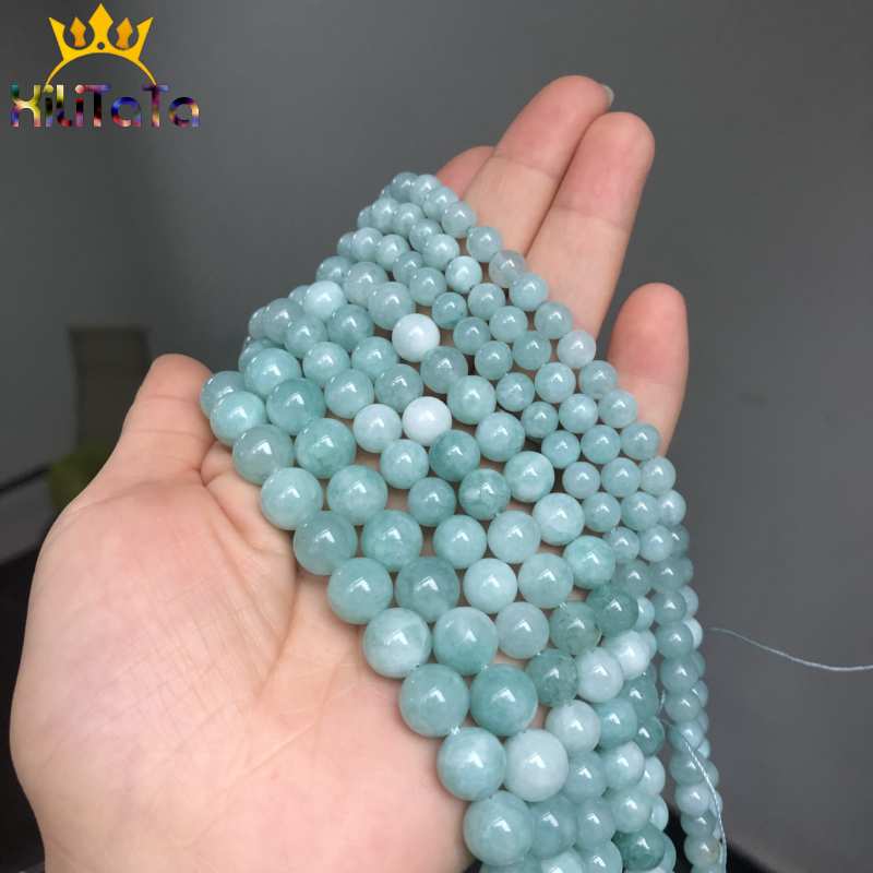 Natural Beads Amazonite Angelite Stone Round Loose Spacer Beads For Jewelry Making DIY Handmade Bracelet 15&quot;inches 6/8/10/12mm - KiwisLove