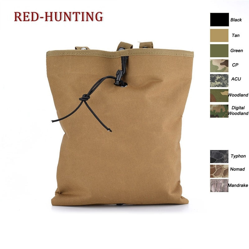 New Molle Tactical Magazine Pouch DUMP Drop Bag Recovery Airsoft AR AK Hunting - KiwisLove