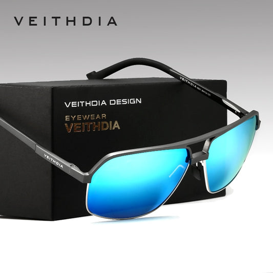 VEITHDIA Men Sun Glasses Aluminum Polarized UV400 Lens Driving Sunglasses Male Sports Vintage Eyewear Accessories Google 6521 - KiwisLove