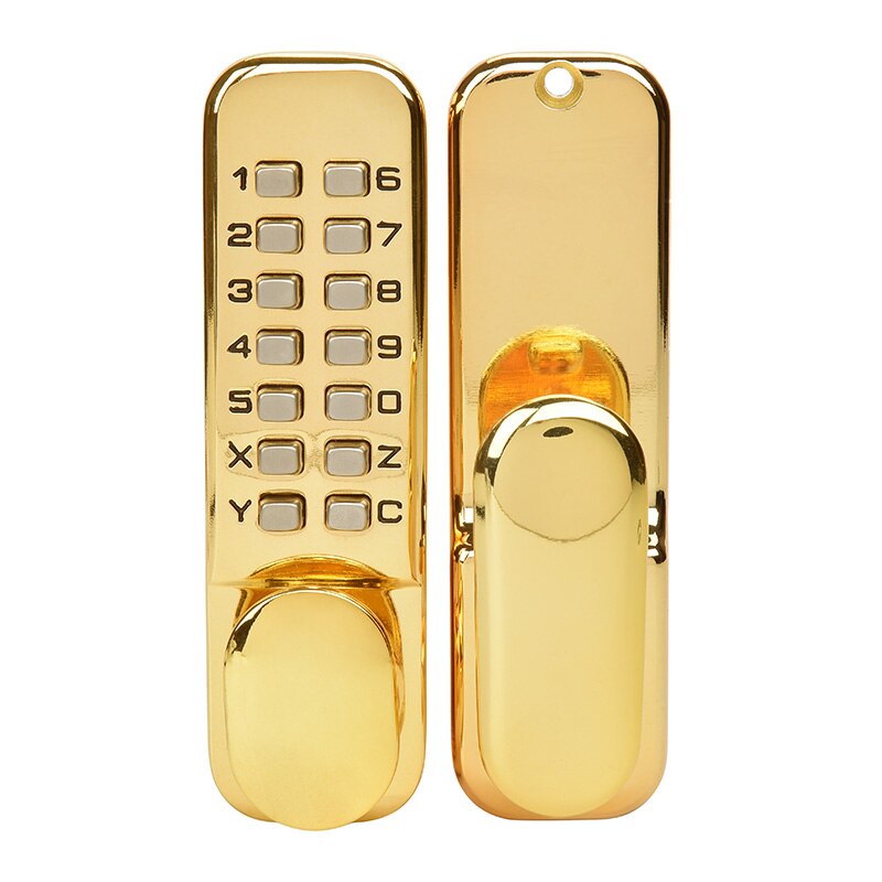 KAK Zinc Alloy Keyless Door Lock Mechanical Combination Lock Safety Door Lock Code Lock for Home Handle Door Hardware 3 Color - KiwisLove