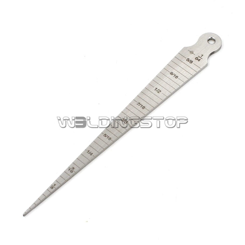 Welding Taper Gauge slot width, gap hole size gage metric &amp; inch, 2.7mm thickness stainless plate measuring tool - KiwisLove
