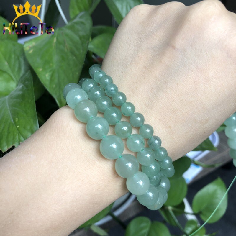 Natural Green Aventurine Jades Stone Round Loose Spacer Beads For Jewelry Making 4/6/8/10/12mm DIY Bracelets Necklace 15" Strand - KiwisLove