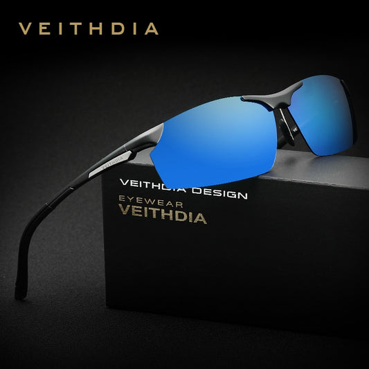 VEITHDIA Men's Sunglasses Aluminum Magnesium Outdoor Cycling Polarized UV400 Coating Mirror Sun Glasses Eyewear For Male  6511 - KiwisLove