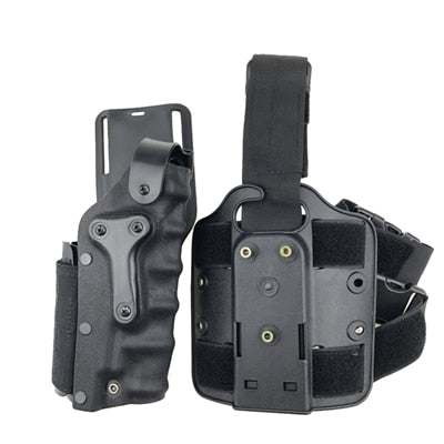 Tactical Gun Holster Set w/ leg Platform Hunting Right Left Hand Use Drop Leg Hoster for GL 17 19 / 1911 / M92 M9/P226 - KiwisLove