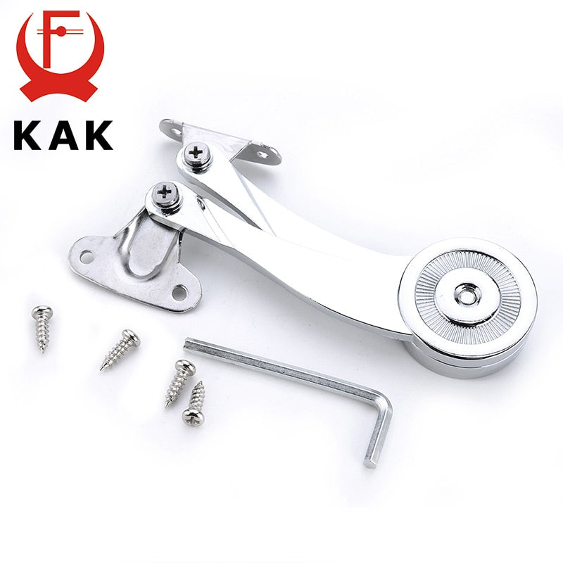 KAK Hydraulic Randomly Stop Hinges Kitchen Cabinet Door Adjustable Polish Hinge Furniture Lift Up Flap Stay Support Hardware - KiwisLove