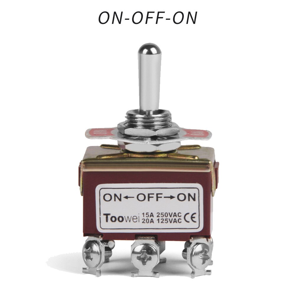 Rocker Toggle Switch 15A 250V 20A 125V DPST DPDT 4 6 Pin Screw Type ON/ OFF ON/OFF/ON CE FCC EMC Certificate For Boat Car Home - KiwisLove
