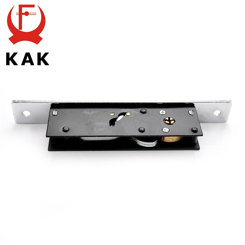 KAK Sliding Door Lock Zinc Alloy Window Locks Anti-Theft Safety Wood Gate Floor Lock With Cross Keys For Furniture Hardware - KiwisLove