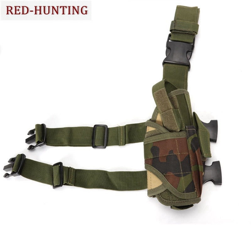 Universal Right Gun Drop Leg Thigh Holster for 7.65MM 9x19MM Pistol Glock 17 19 31 32/M9/M92A1/1911/USP/PPK/SP2022/P226/ - KiwisLove