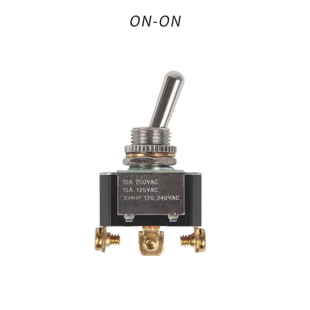 Rocker Toggle Switch 10A 250V 15A 125V SPST SPDT 2 3 Pin ON/ OFF ON/OFF/ON CE FCC EMC Certificate For Boat Car Home DIY - KiwisLove