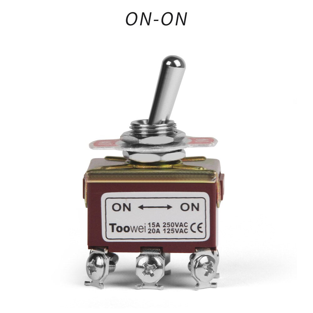 Rocker Toggle Switch 15A 250V 20A 125V DPST DPDT 4 6 Pin Screw Type ON/ OFF ON/OFF/ON CE FCC EMC Certificate For Boat Car Home - KiwisLove