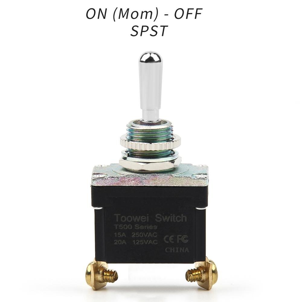 ON-OFF-ON ON-ON Full type Momentary Screw Toggle Switch SPST SPDT DPST DPDT IP67 - KiwisLove