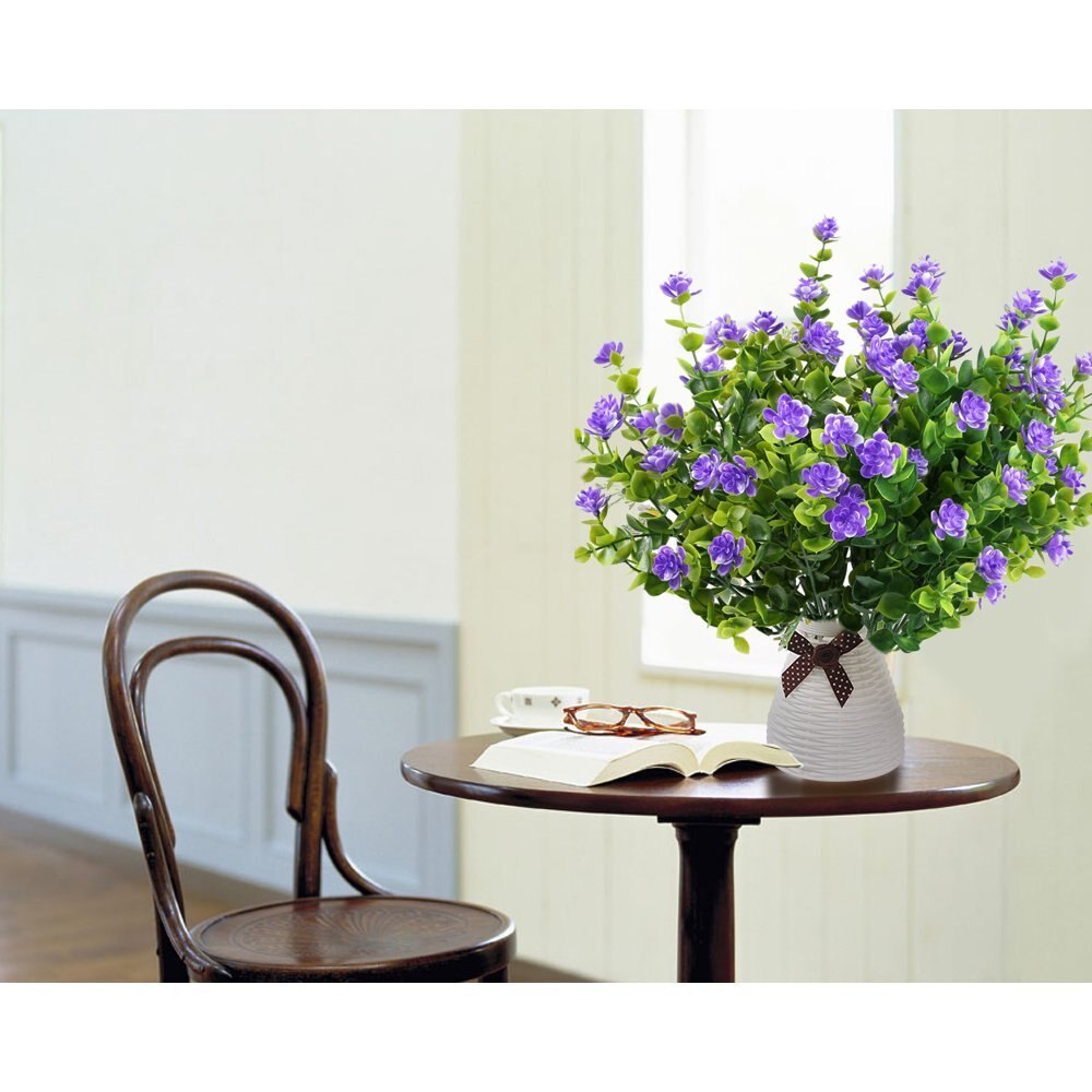 Artificial Flowers Outdoor Plant Shrubs Boxwood Plastic Leaves Fake Bushes Greenery Window Home Yard Garden Wedding Decor A10240 - KiwisLove