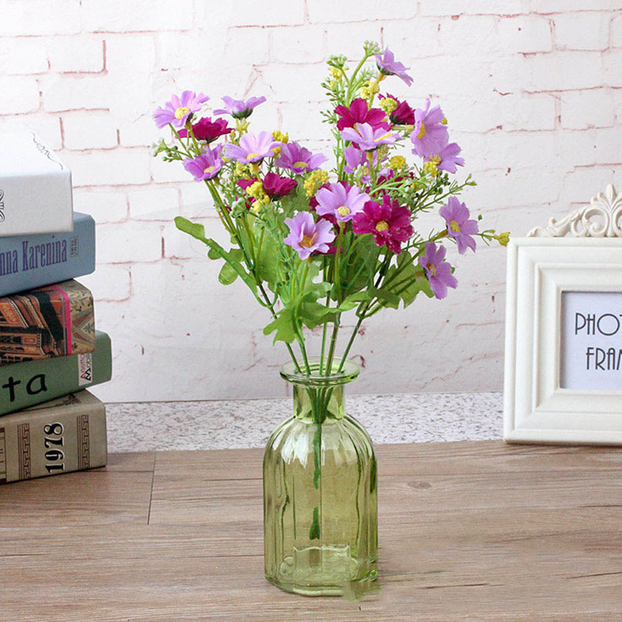 1 Bunch 28 Head Cineraria Artificial Flower Bouquet Home Office Decor silk daisy artificial decorative indoor outdoor A12150 - KiwisLove