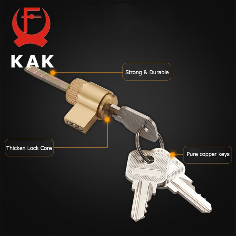 KAK Mute Mortice Sliding Door Lock Hidde Handle Interior Door Pull Lock Modern Anti-theft Room Wood Door Lock Furniture Hardware - KiwisLove