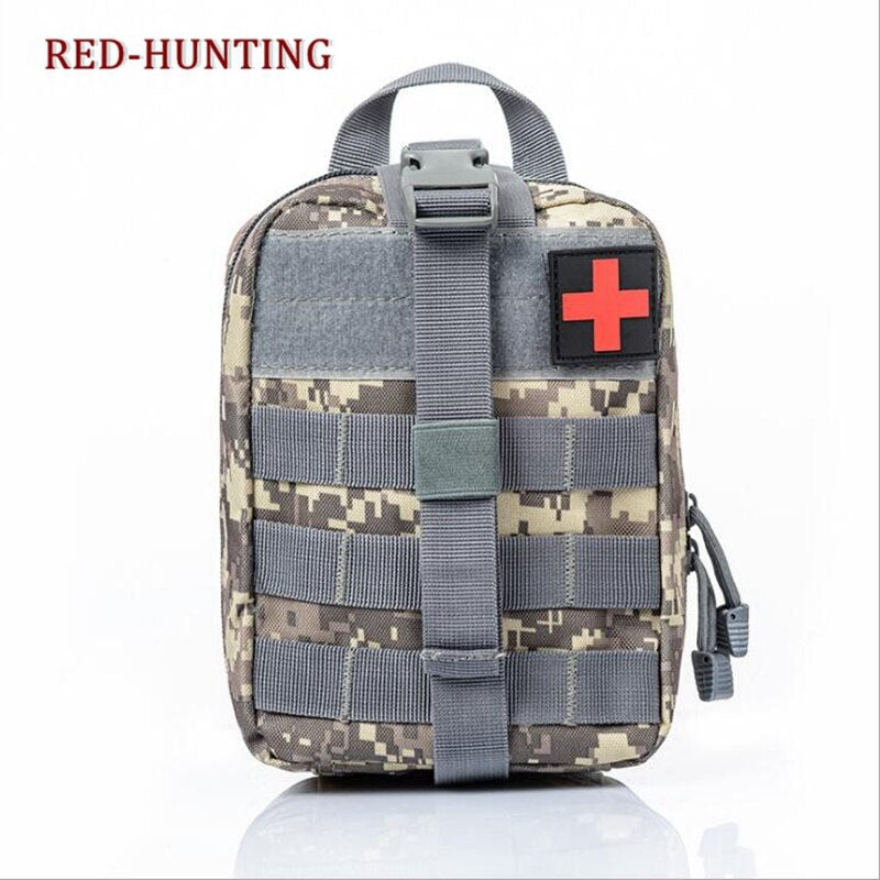 Airsoft First Aid Bag Only Molle Medical EMT Pouch Outdoor Tactical Emergency Utility Pack Outdoor Tourniquet Stap Equipment - KiwisLove