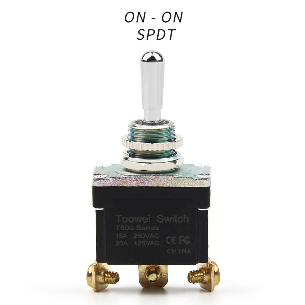 ON-OFF-ON ON-ON Full type Momentary Screw Toggle Switch SPST SPDT DPST DPDT IP67 - KiwisLove