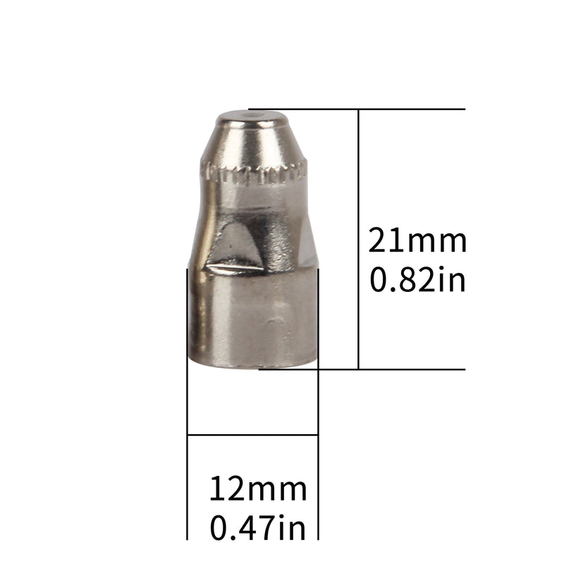 20 40 100Pcs P80 Nozzle/Tip Electrode Consumables Plasma Cutting Torch/Gun Spare Parts Accessories LGK100/CUT80 80A-100A - KiwisLove