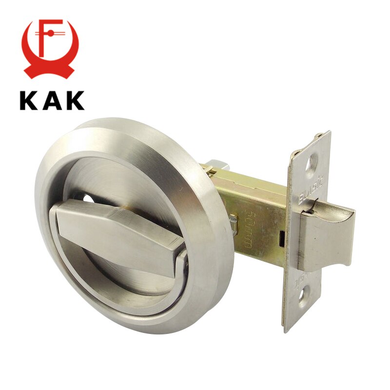 KAK Hidden Door Locks Stainless Steel Handle Kitchen Bedroom Invisible Pulls Mechanical Outdoor Lock For Fire Proof Hardware - KiwisLove