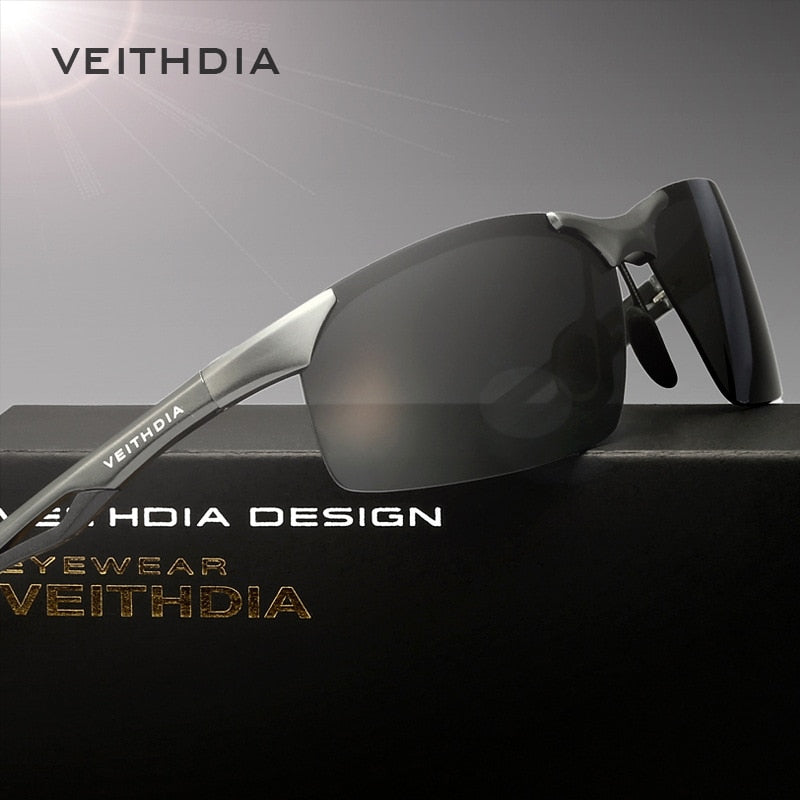 VEITHDIA Aluminum Magnesium Classic Brand Men's Sunglasses Polarized UV400 Sun Glasses Outdoor Eyewear Accessories For Male 6591 - KiwisLove