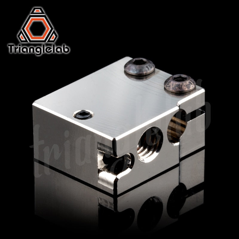 Trianglelab PT100 Volcano Plated Copper Heat Block For Volcano Hotend 3D Printer Heate Block For DDB Extruder - KiwisLove