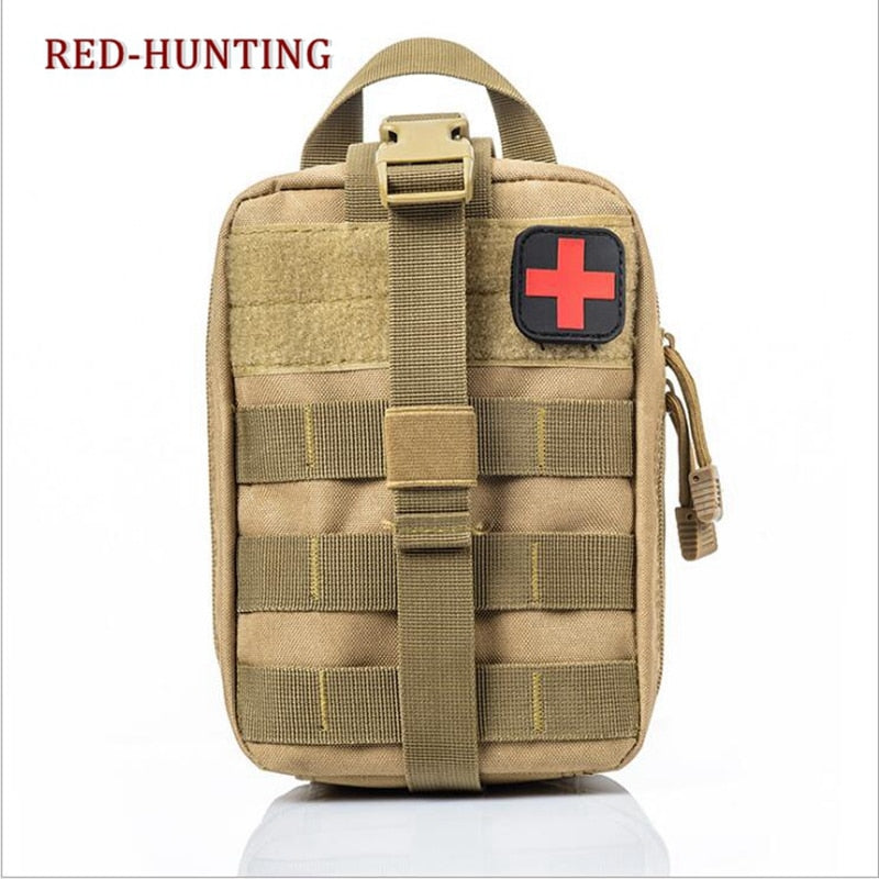 Airsoft First Aid Bag Only Molle Medical EMT Pouch Outdoor Tactical Emergency Utility Pack Outdoor Tourniquet Stap Equipment - KiwisLove