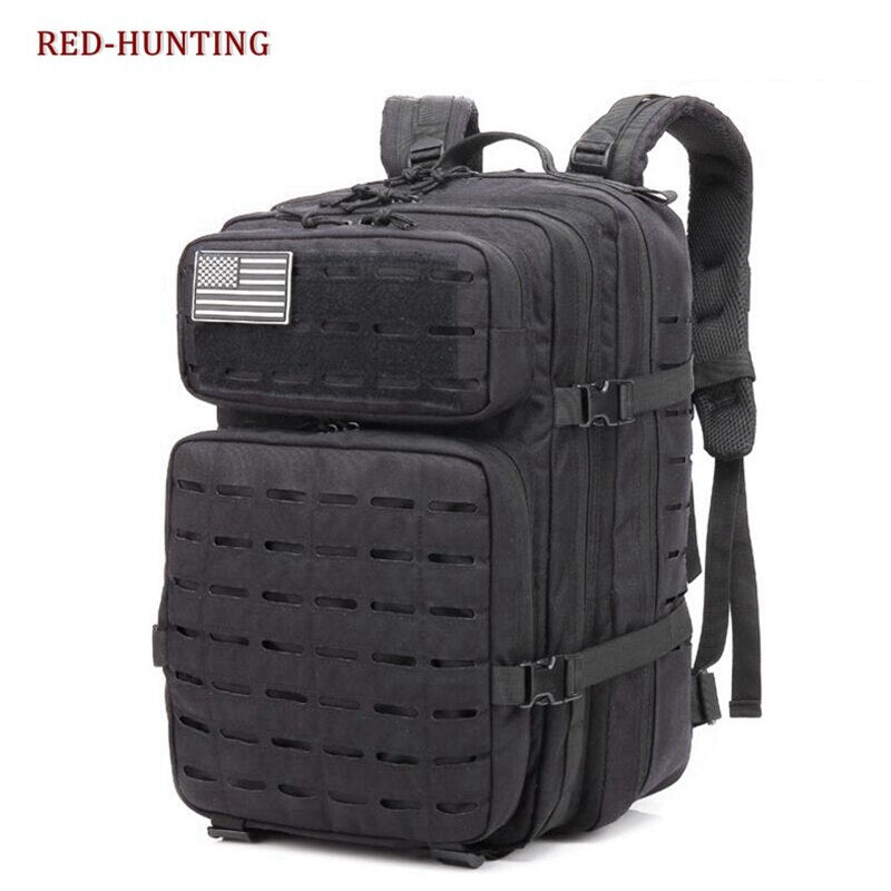 Military Tactical Backpack 40L Outdoor Rucksack Waterproof 900D Oxford Fabric Assault Pack for Outdoor Hiking Camping Trekking - KiwisLove