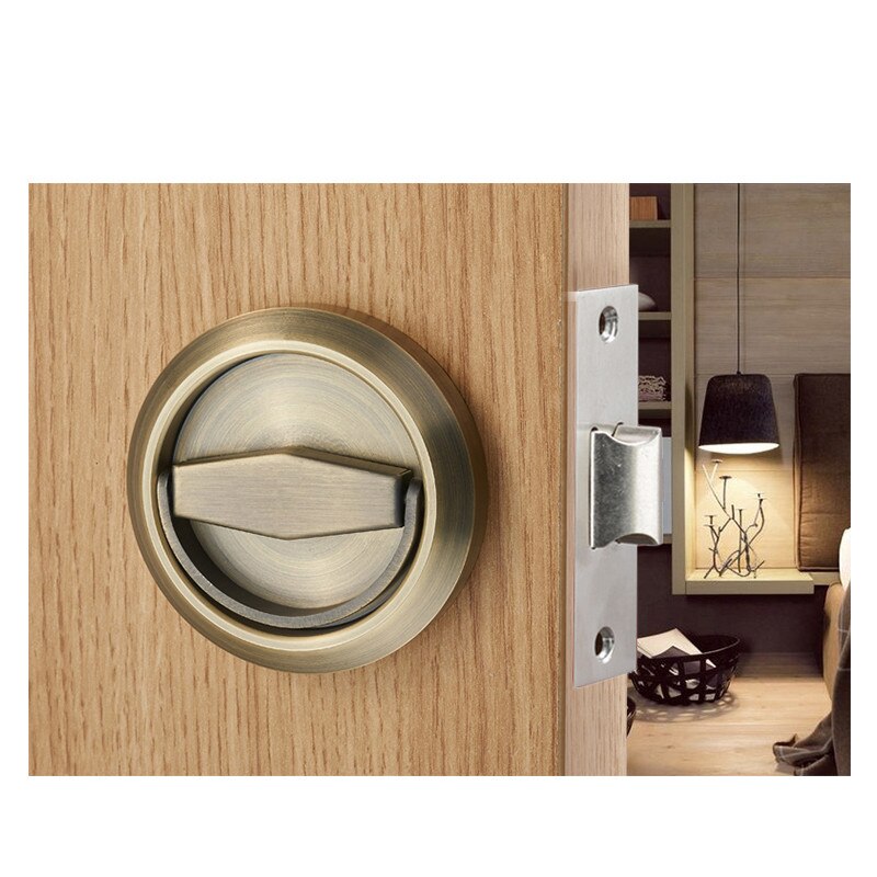 KAK Hidden Door Locks Stainless Steel Handle Kitchen Bedroom Invisible Pulls Mechanical Outdoor Lock For Fire Proof Hardware - KiwisLove
