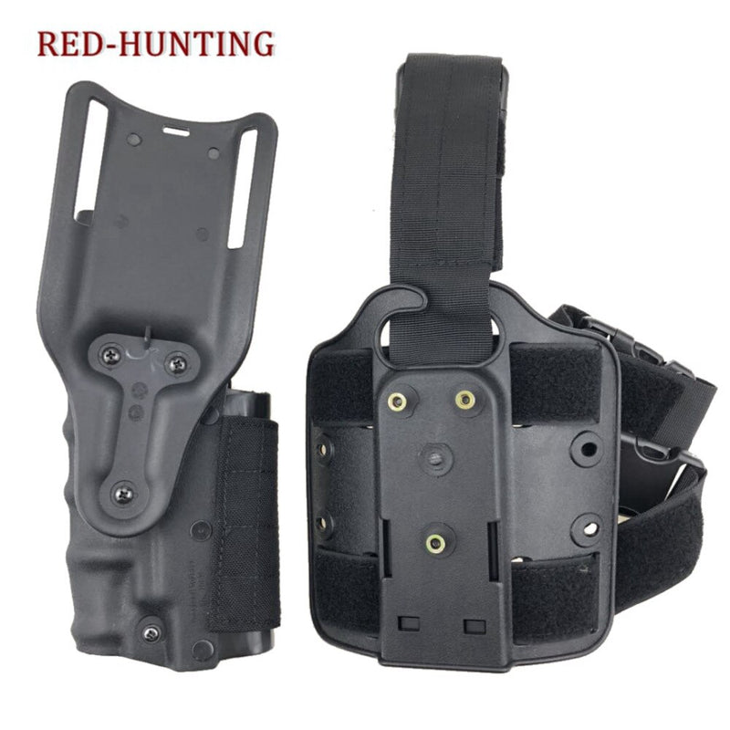 Tactical Gun Holster Set w/ leg Platform Hunting Right Left Hand Use Drop Leg Hoster for GL 17 19 / 1911 / M92 M9/P226 - KiwisLove