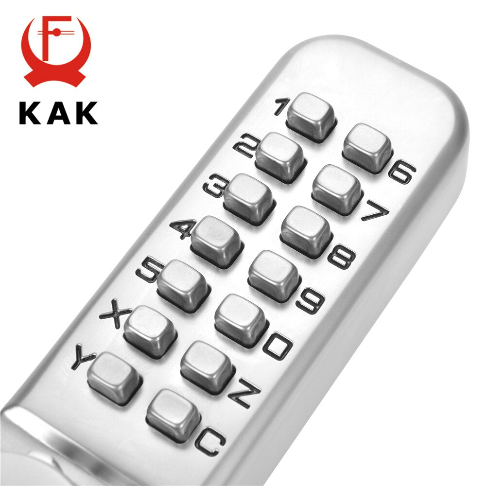 KAK Zinc Alloy Keyless Combination Mechanical Digital Door Lock No Power Push Button Code Locks For Home Furniture Hardware - KiwisLove
