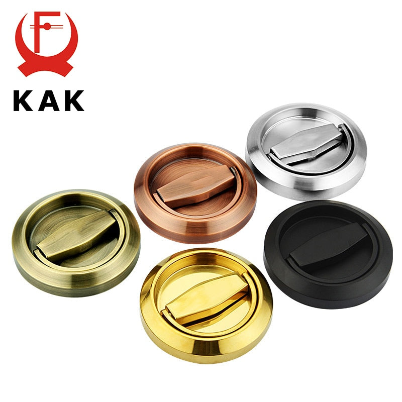 KAK Hidden Door Locks Stainless Steel Handle Recessed Invisible Keyless Mechanical Outdoor Lock For Fire Proof Home Hardware - KiwisLove