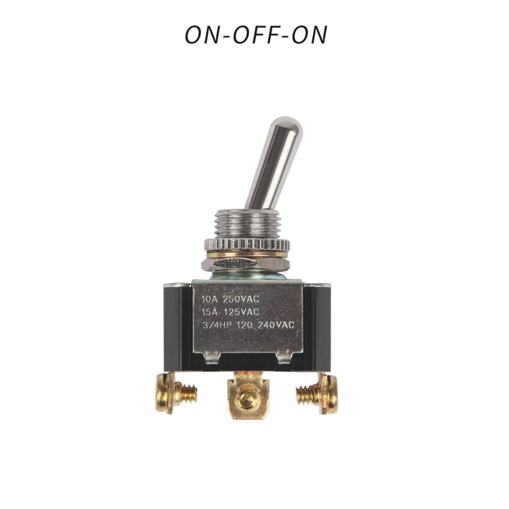 Rocker Toggle Switch 10A 250V 15A 125V SPST SPDT 2 3 Pin ON/ OFF ON/OFF/ON CE FCC EMC Certificate For Boat Car Home DIY - KiwisLove